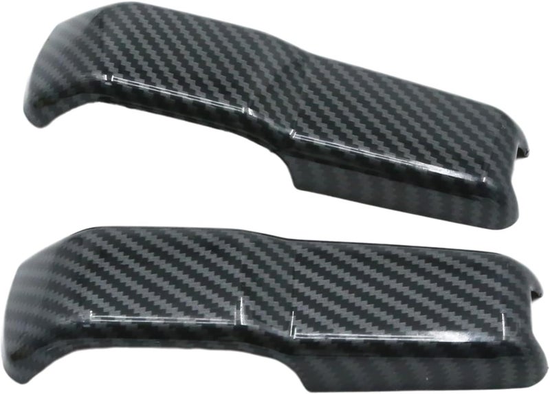 UOIENRT 2Pcs JL Engine Hood Hinge Cover, ABS Decoration Cover Stickers, Carbon Decoration Trim Cover Exterior Accessories Replacement for Jeep Wrangler Gladiator 2018-2024 Black - Image 1